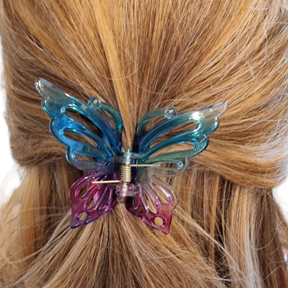 New OMBRE hair clip claw teal, turquoise, pink, purple #tp